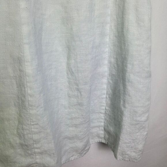 Aritzia Wilfred Organic Linen Mini Dress Light Blue Size 2 - Picture 6 of 9